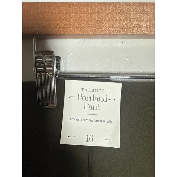 Talbots Portland Pants Green Women's Size 16 NWT - Picture 7 of 13
